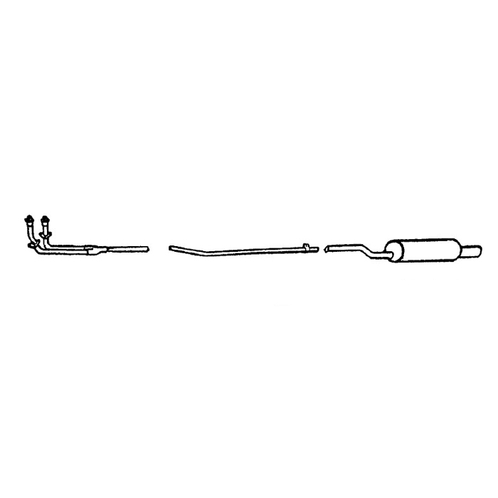 MGB 1963-1974 Big Bore system: British Stainless Exhaust